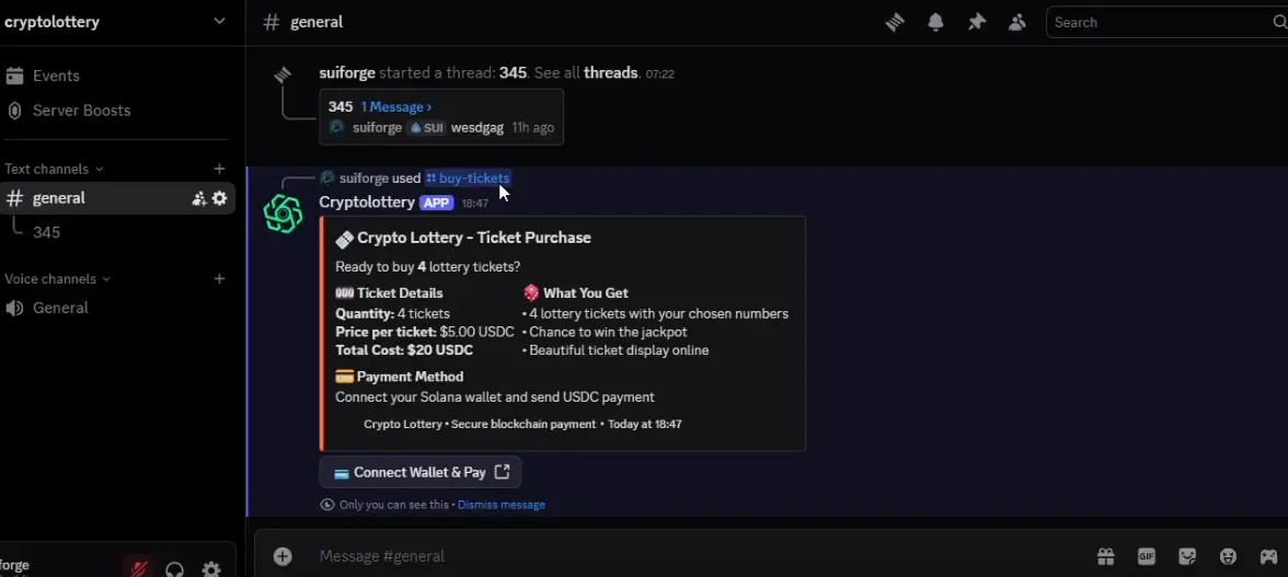 Discord lottery bot