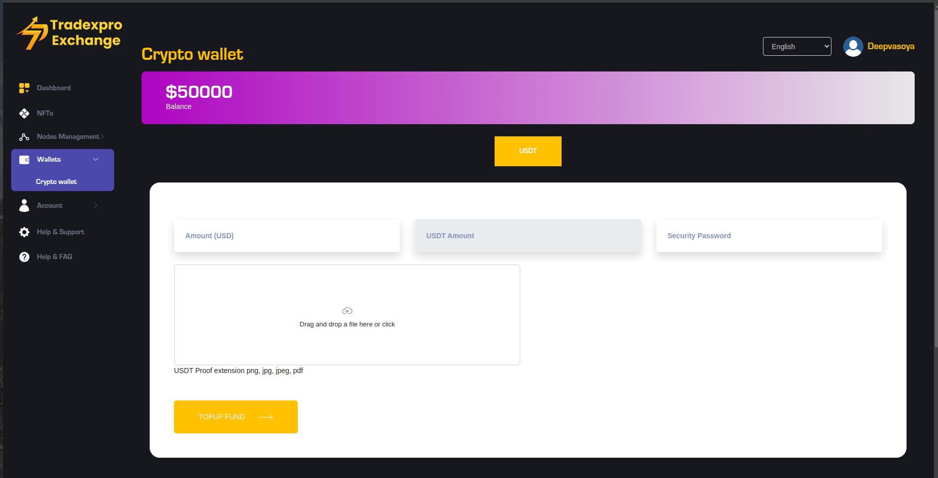 TradexPro ( Crypto Platfrom )